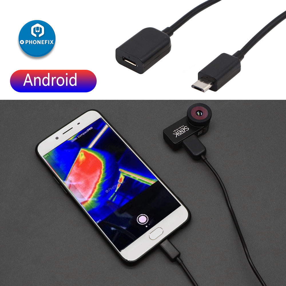 Rallonge Lightning 1M câble d'extension mâle à femelle pour appareil photo thermique Seek Compact PRO type-c/I.OS Android