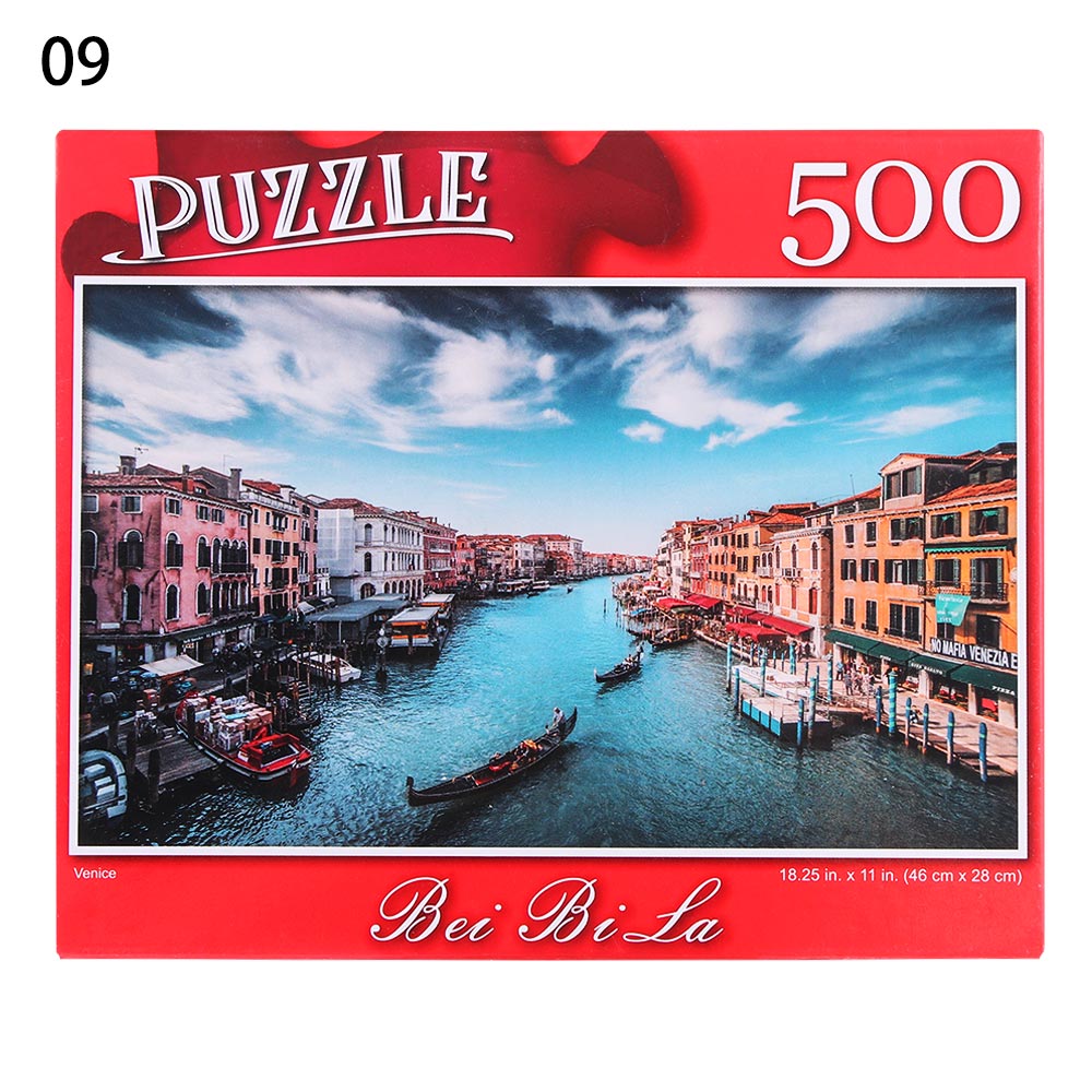 500 stück Bildungs Puzzle Puzzle Dekompression Spiel Erwachsene Rätsel Spielzeug Landschaften Rätsel Wohnkultur: 9