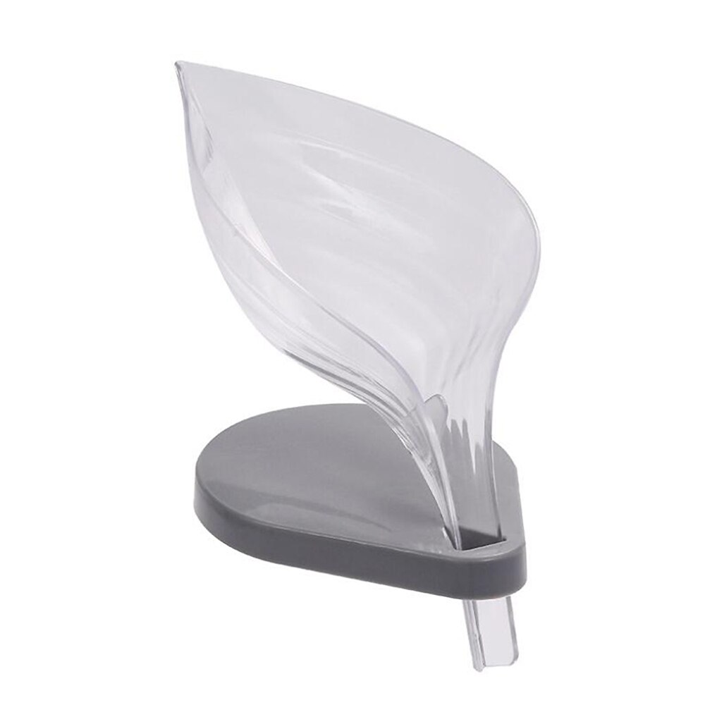 Wall-suction Drain Soap Dish Leafology Decorative Drainage Soap Holder Soap Holder Storage Container Home Bathroom Accessories 2