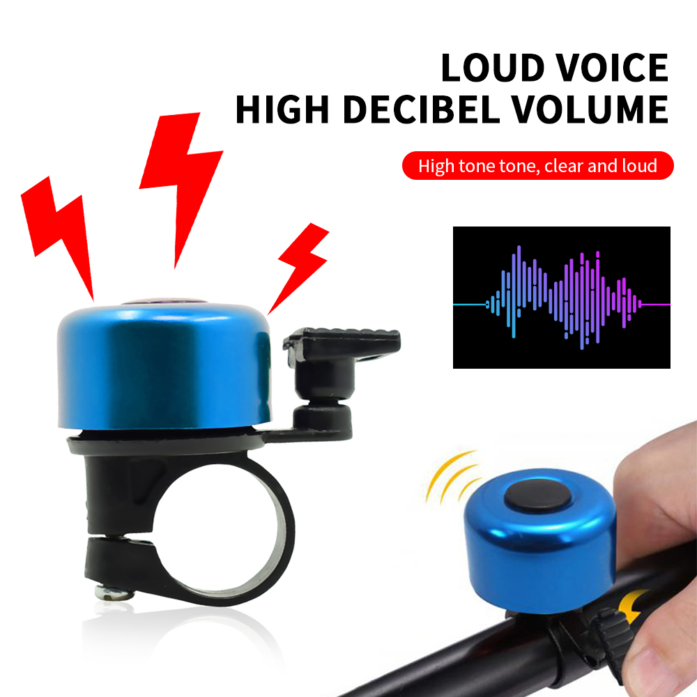 Timbre de bicicleta MTB, bocina de alarma de advertencia de seguridad para bicicleta de aleación de aluminio, fácil de instalar, timbre para manillar de bicicleta, accesorios para ciclismo