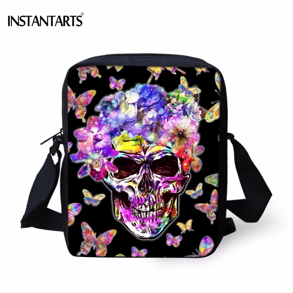 Instantarts punk graffiti kleurrijke schedel hoofd bedrukte jongen schooltassen casual kleuterschool studenten boekentassen kinderen schooltassen