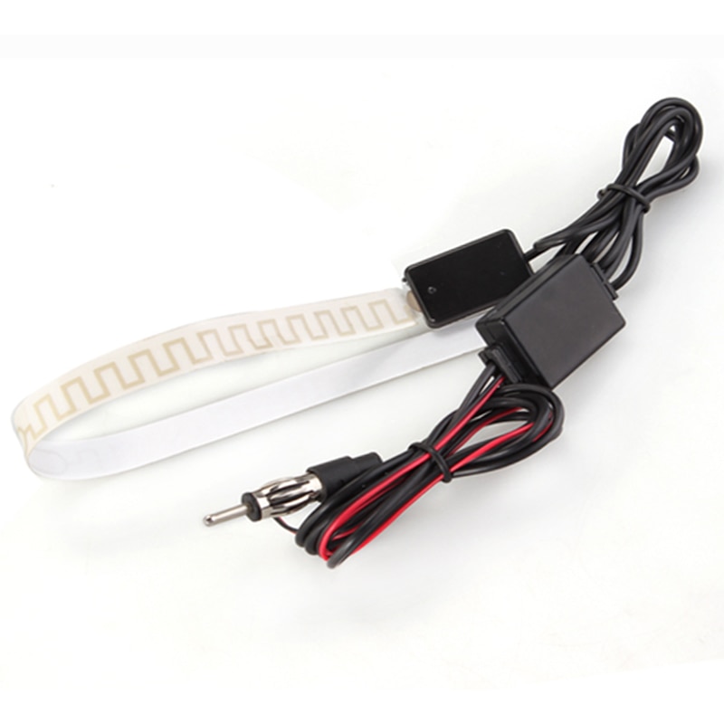 Car Truck Universal Hidden Windshield AM FM Radio Antenna 12V Black