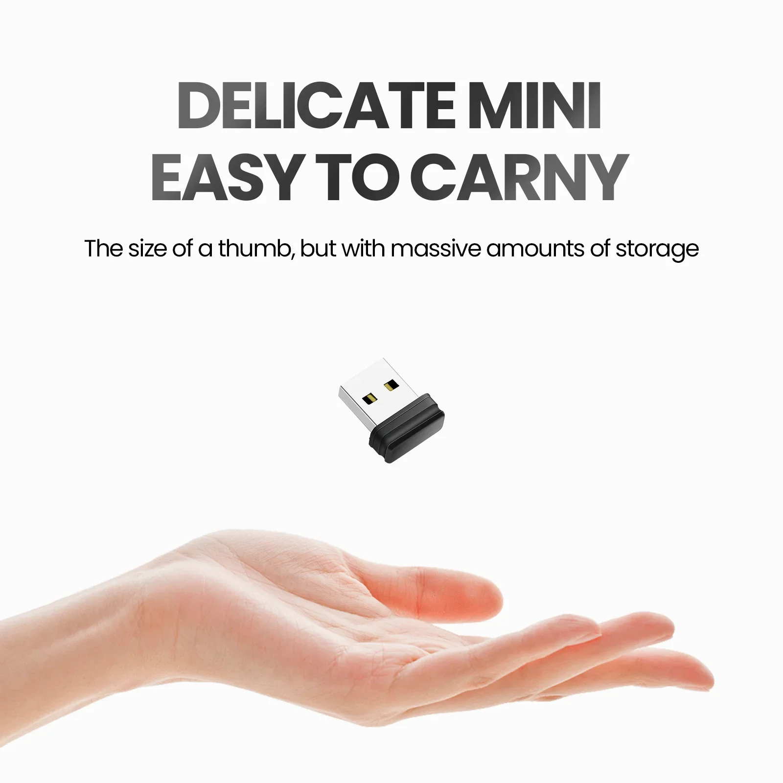 Super Mini Pen Drive 64GB Real Capacity USB Flash Drive Business Memory Stick 32GB Black Pendrive U Disk 16GB 8GB