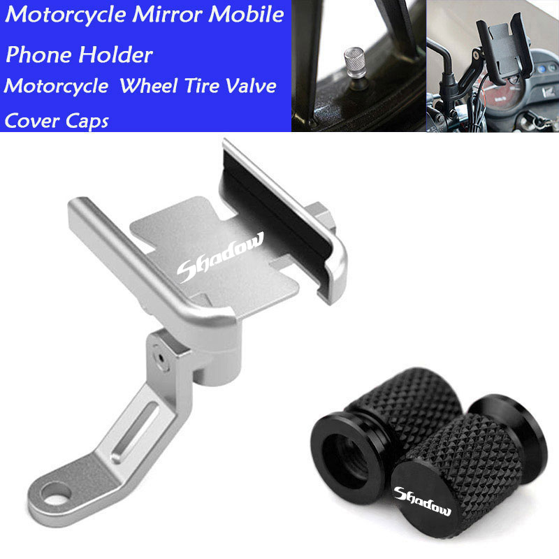 Support de téléphone portable pour guidon de moto, support GPS, Honda Shadow VT 400, 600, 750, 1100, VT400, VTfemale 1300, accessoires: Kaki