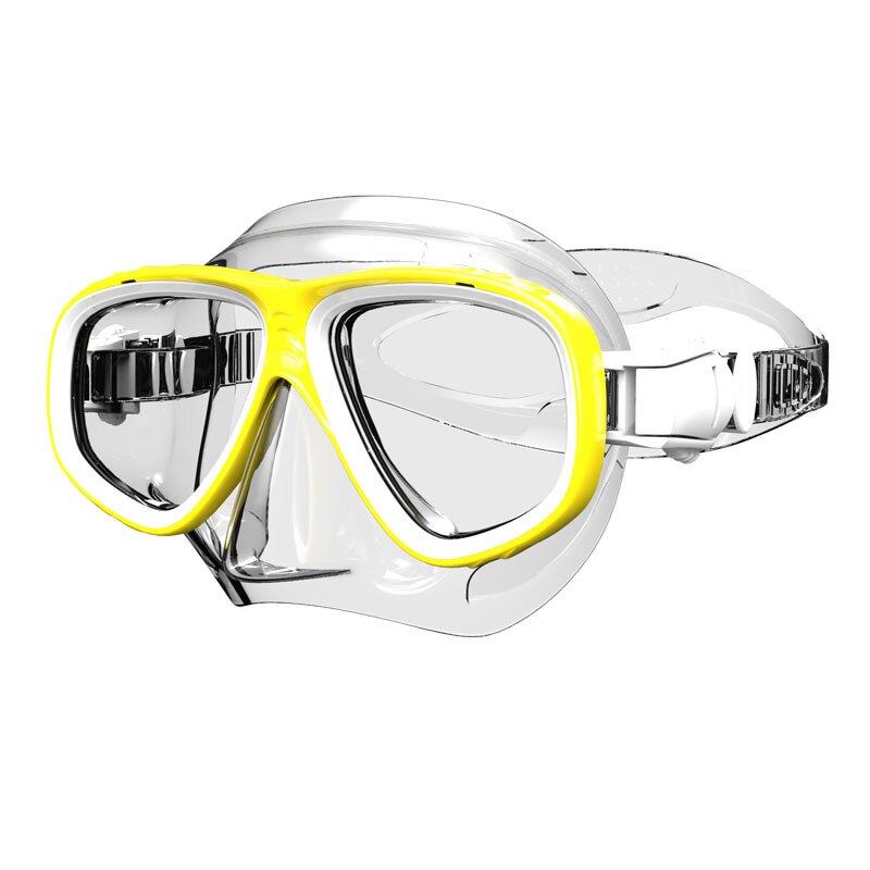 Professionele Snorkeluitrusting Adult Duiken Masker Ergonomisch Siliconen Duikbril Dubbele Waterdichte Anti-Fog Duikbril: MK-404