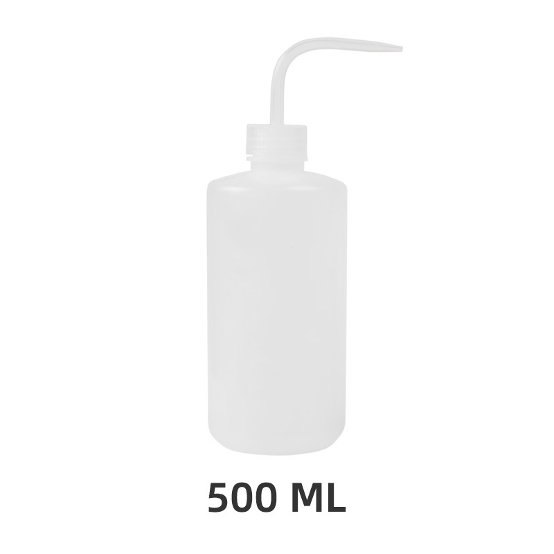 Botella de lavado para limpieza de pestañas, limpiador de boquilla curva, resistente al agua, removedor de cejas, herramienta de maquillaje para extensión de pestañas, 250/500ml