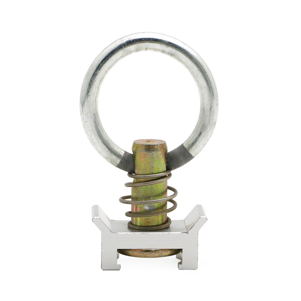 10Pack Aluminum L-Track Single Stud Trailer Fitting with Round Ring for L Track Core Trax Logistic Airline Track