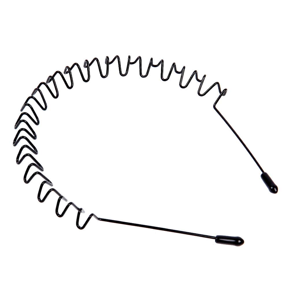 Unisex Black Wave Haarband Heren Dames Mode Golvend Haar Hoofd Hoepel Band Sport Hoofdband Haarband Hoofddeksels Haaraccessoires: Lavendel