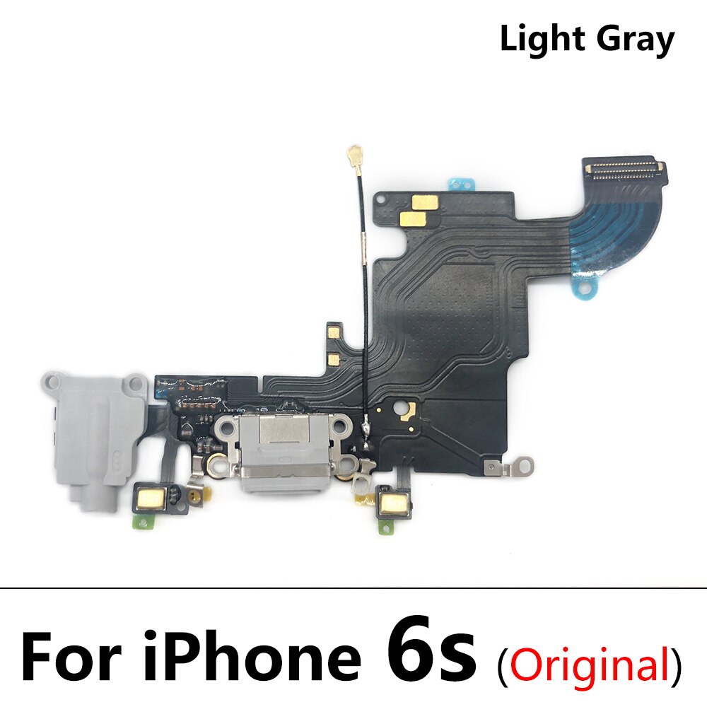 100% nuovo originale per IPhone 6 6S 7 Plus caricatore USB porta di ricarica connettore Dock scheda microfono cavo flessibile ricarica rapida: 6S Light Gray Ori