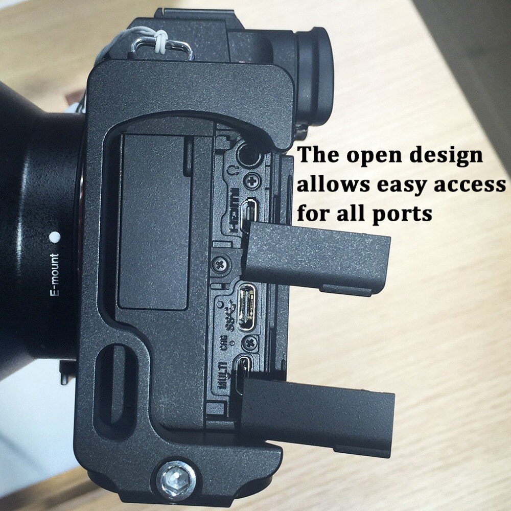 Quick Release L Plate Bracket Holder Hand Grip for Sony Alpha A7 III A7R III Camera Arca-Swiss Standard Mounting Side Plate