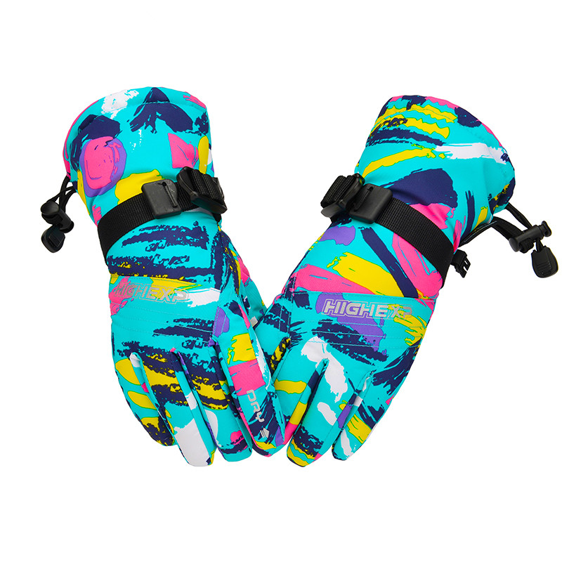 Ski Handschoenen Voor Kinderen Snowboard Handschoenen Meisjes Ski Wanten Thermische Winter Handschoenen Skiën Sneeuw Wanten Waterdichte Snowboarden: 1807-6