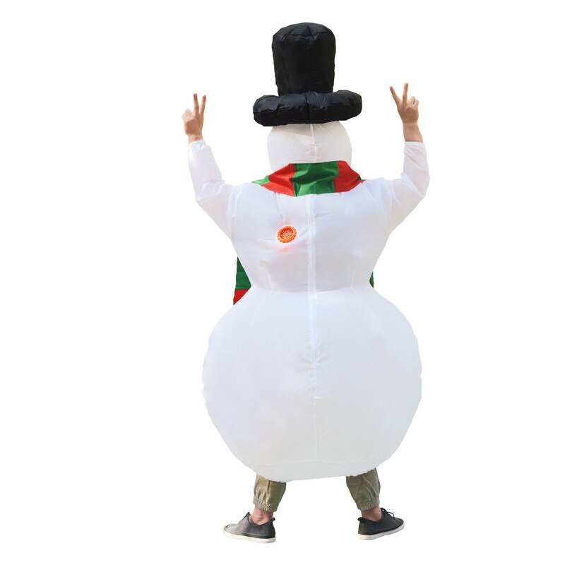 Inflatable Costume Snowman Mascot Costume Suits Cosplay Party Game Dress Outfits Clothing Advertising Carnival Christmas Adults