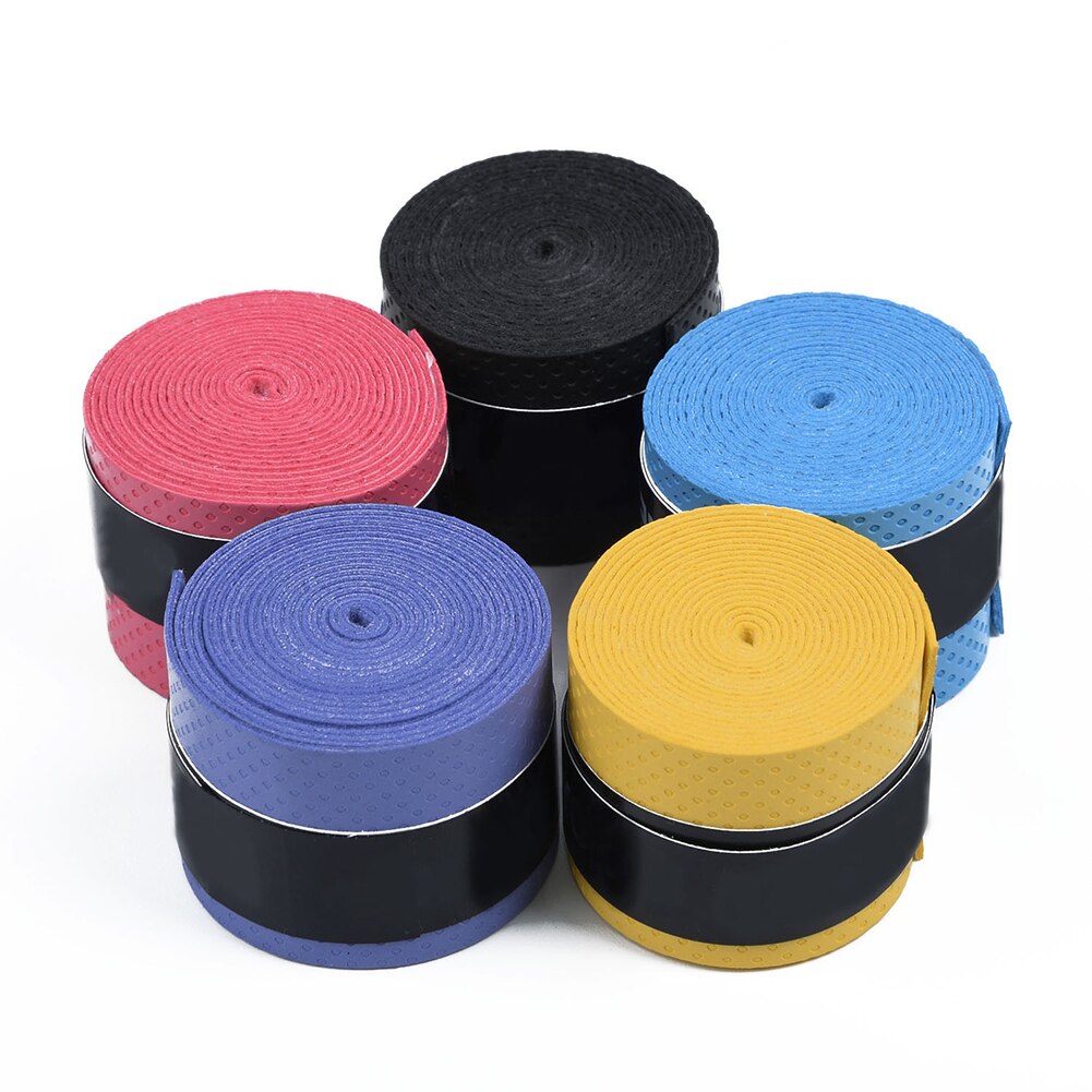 60 pz/lotto Testa Racchetta Da Tennis PU Overgrip Anti-skid Serranda Molle Dell'involucro Rubinetti Tenis Racchetta Sudore Assorbito Secco/di vibrazione di Cattivo Gusto grips
