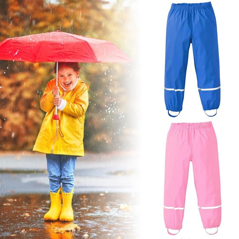 freundlicher Regen Schlauch Wind-und Wasserdichte Regen Hosen Atmungsaktive Schlamm Hosen für Mädchen Jungen draussen-Schlauch unisex