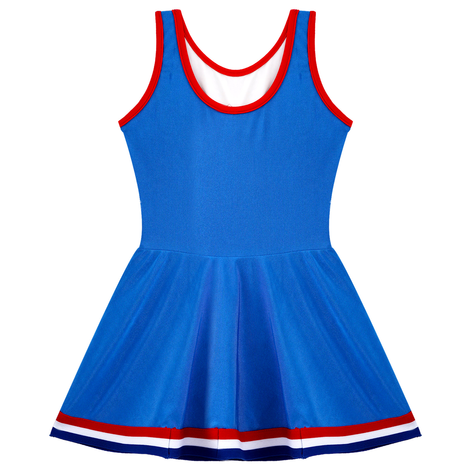 Kids Girls Sequins Cheerleading Uniform Cheerleader Costume Childrens Cheerlead Dance Dress for Dancing Competiton Dancewear