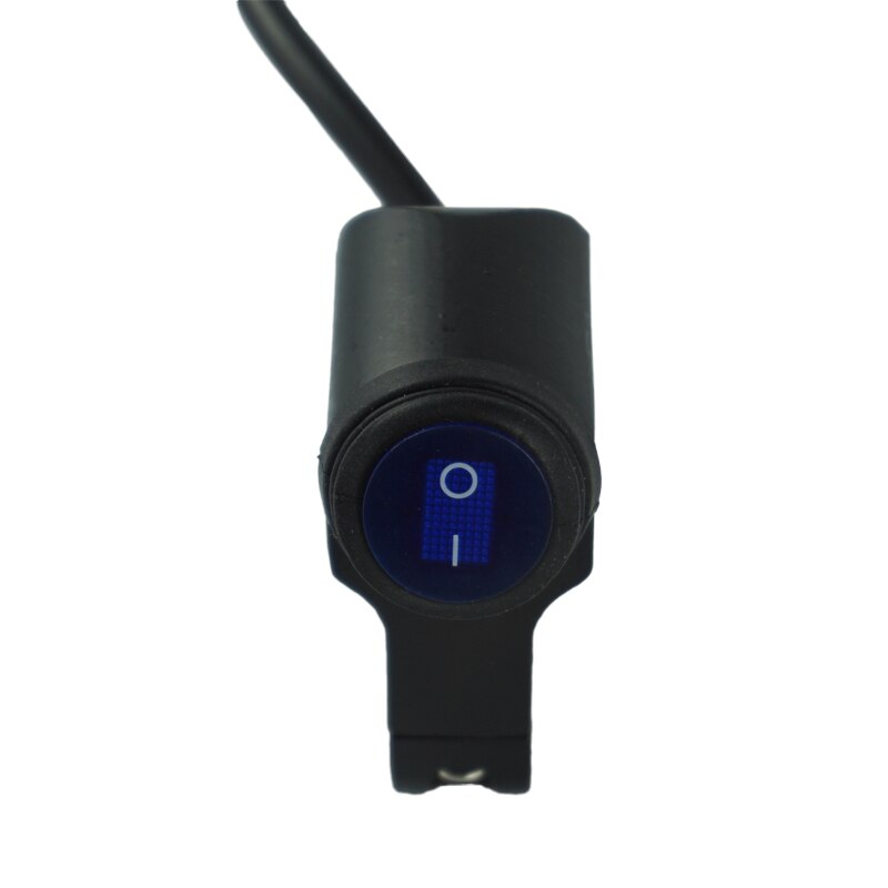 12V Wasserdicht 7/8 &quot;22mm Motorrad Lenker Kontrolle Schalter Berg Scheinwerfer Gefahr Brems Nebel Licht AUF aus Schalter Geschmack: Schwarz(Blau)