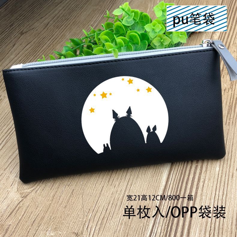 Cartera con estampado de alas de la libertad, monedero largo con cremallera, Anime Attack On Titan: Totoro