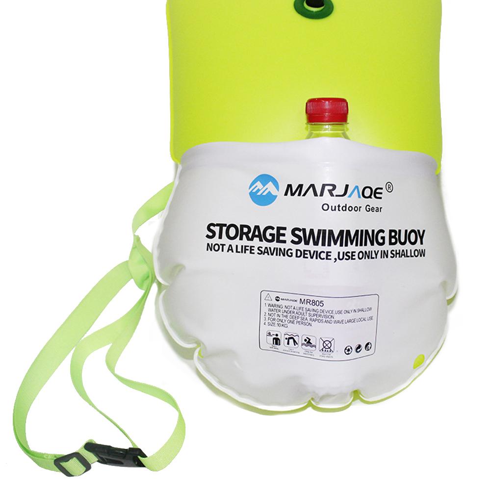 20L Swimming Bag Swim Buoy Outdoor Open Water Swimming Training Buoy Toy Multifunctional Swimming Airbag Kayak Drifting Bag