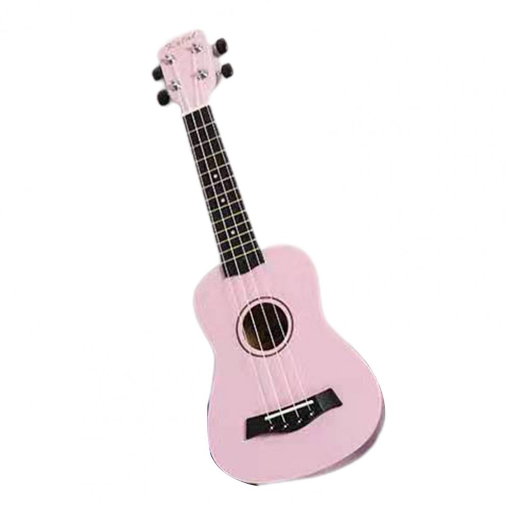 Ukelele soprano de madera de 21 pulgadas, instrumento musical de Bajo soprano para principiantes, cuello de guitarra exquisito de 4 cuerdas, para niños