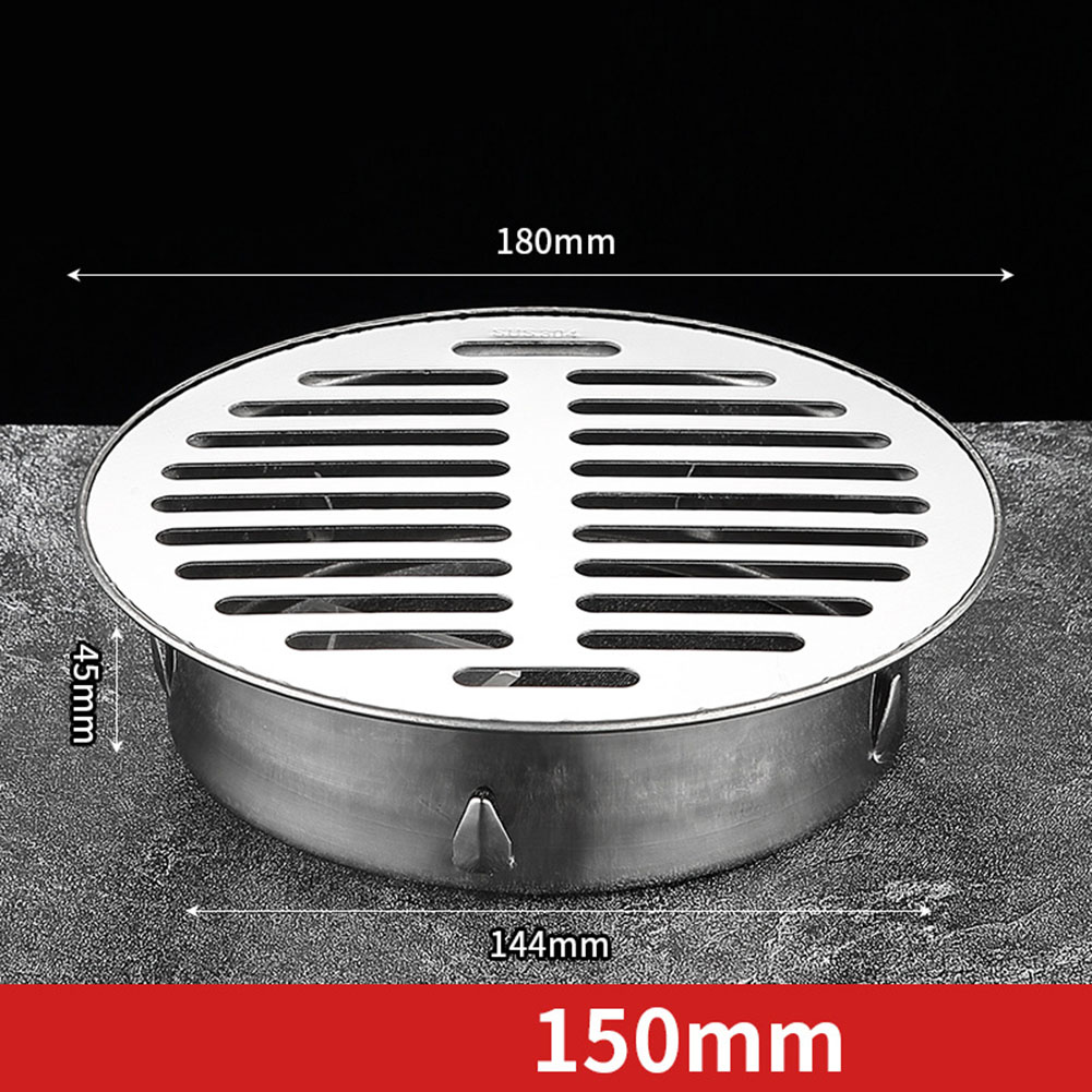 50-200MM Floor Drain Balcony Floor Drain Stainless Steel Large Displacement Drainage Outdoor Roof Anti-Blocking Floor Strainer: Blue