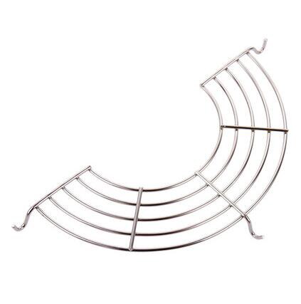 Estante para olla de vapor de acero inoxidable Semicircular, estantería de aislamiento, bandeja de vapor Lek, estante de aceite, herramienta de cocina: Larger