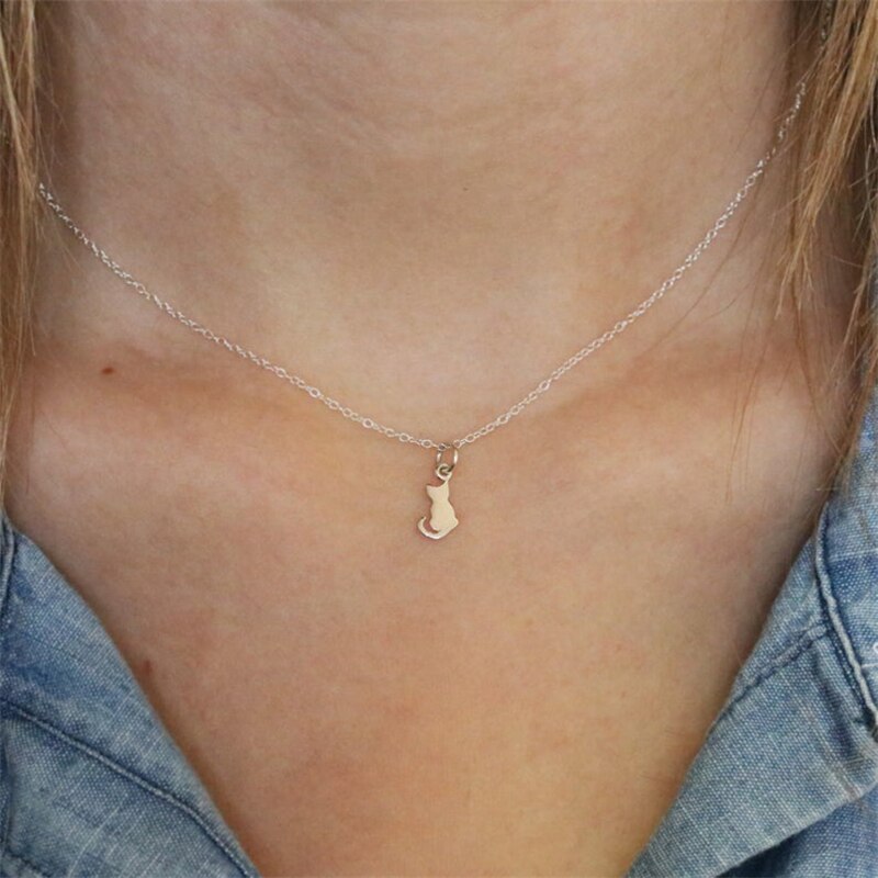 Inmaker 925 Sterling Zilveren Ketting Vrouwen Anniversary Party Kat Ketting Zilveren Ketting Chokers Ketting Meisje Dier Collier