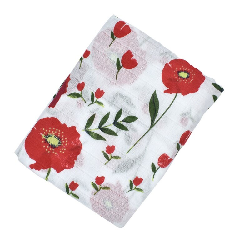 120*120cm cobertor do bebê algodão flor fruta impressão cobertor do bebê macio envoltório babys recém-nascido cobertor 2 camadas da criança swaddling: A1