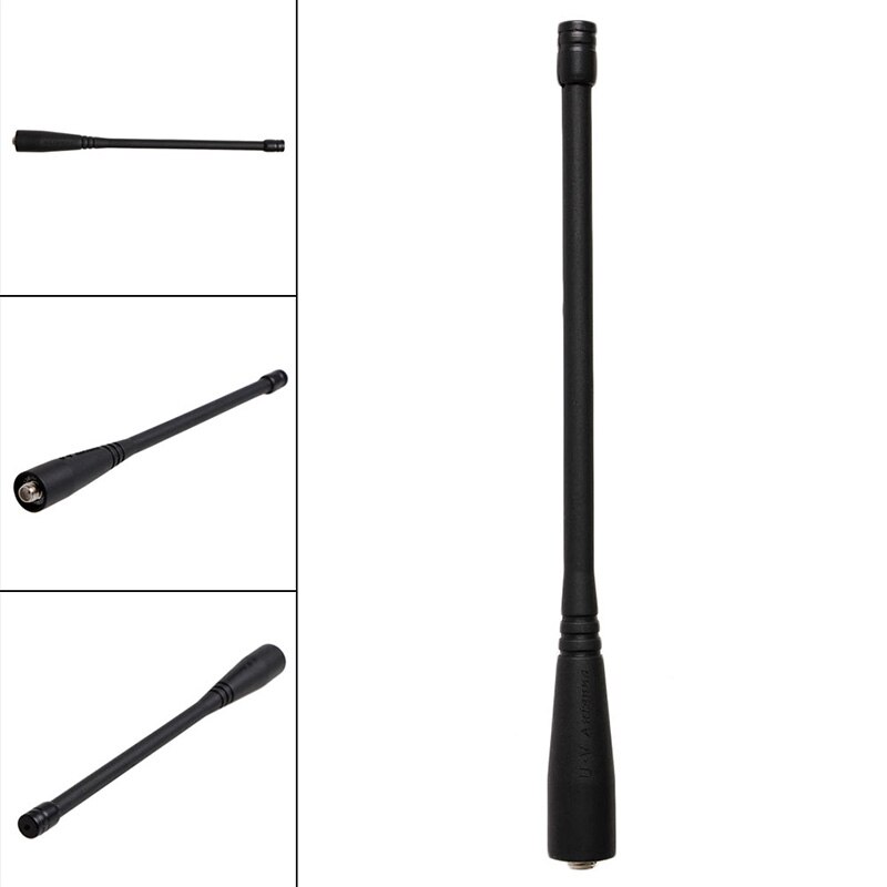 OOTDTY Black Dual Band VHF / UHF Antenna for Baofeng UV-5R UV-5RA UV-5RB UV-5RC Two Way Radio