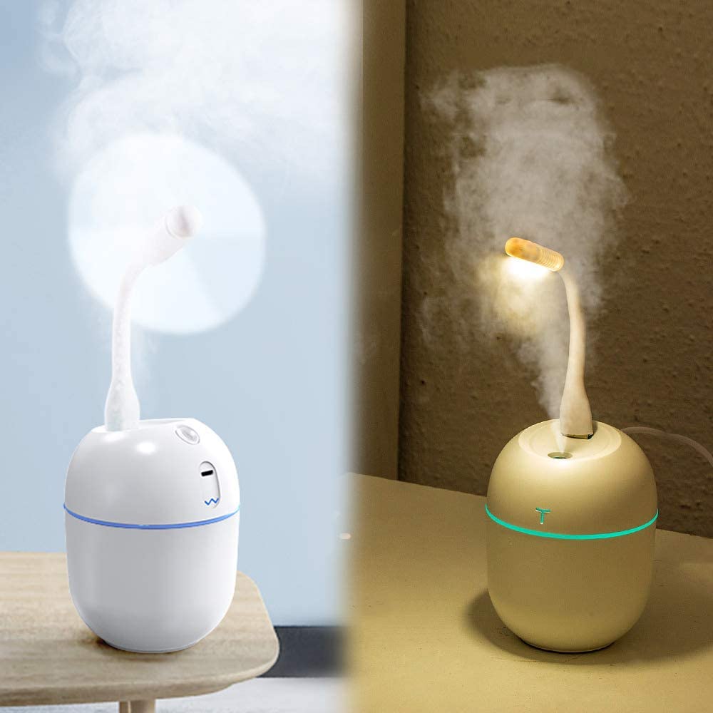 USB Humidifier Fans Electric Portable Small Fans Originality Small Household Electrical Appliances Desktop Electric Fan Random