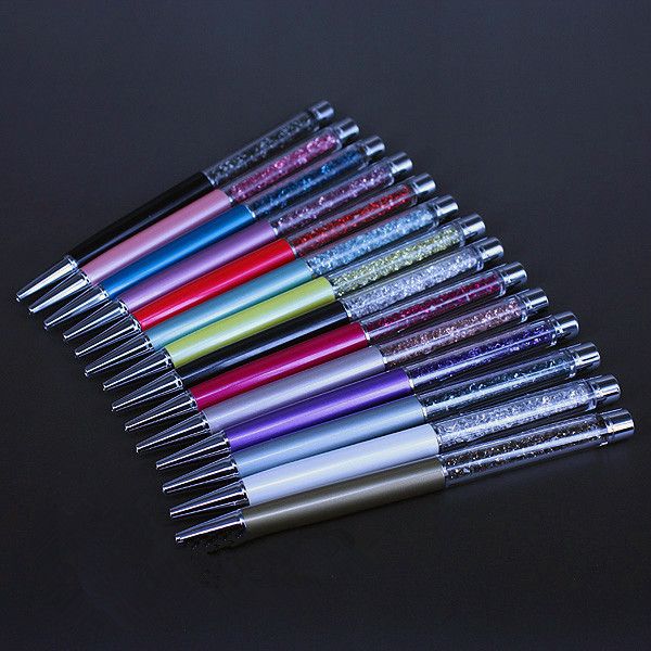 Luxe elementen kristallen pen stardust balpen rollerball kristal pen trouwpen