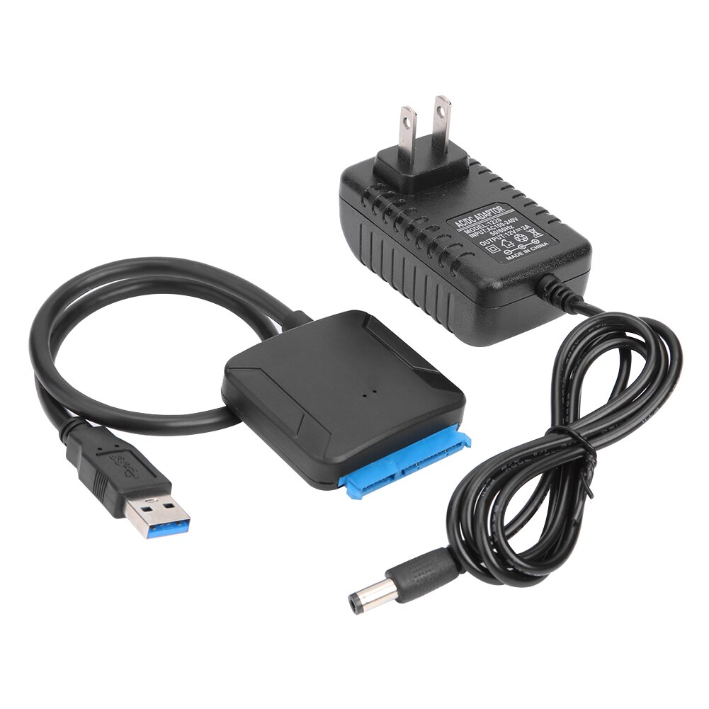 USB 3.0 To SATA 3 Cable SATA To USB Adapter Convert Cables Support 2.5/3.5 Inch External HDD SSD Hard Disk Drive Adapter 4.9 27: with US Plug