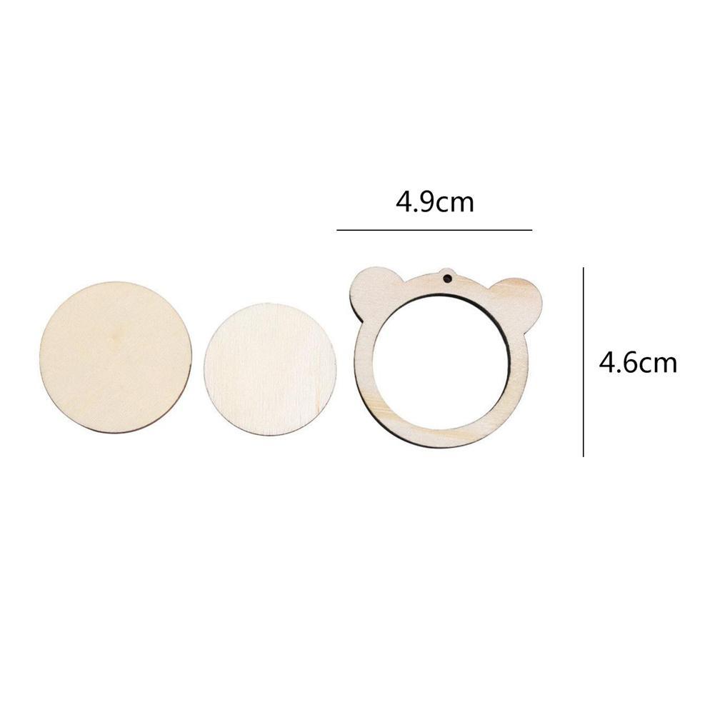 DIY Cross Stitch Sewing Handmade Stitches Crafts Tool Mini Wooden Hoop/Ring Embroidery Fixed Frame: M