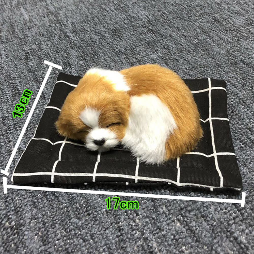 Auto Ornamenten Pluche Simulatie Slapende Hond Puppy Dashboard Decoratie Auto Interieur Home Decor Meubels Accessoires