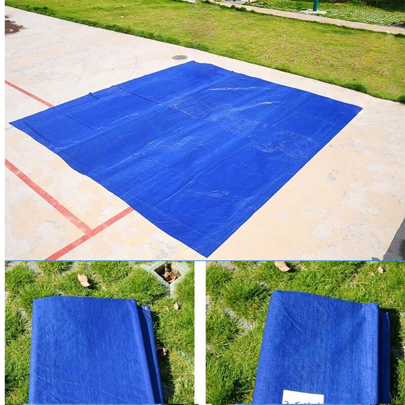 Swimming Pool Cover Waterproof Rainproof Dust Cover Tarpaulin With Wear-resistant Rope Suitable For Square Swimming Pools