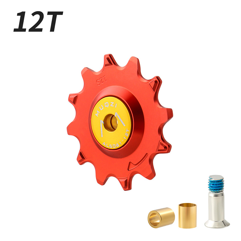 MUQZI Bike Pulley 11T 12T 13T 14T Rear Derailleur Jockey Wheel 7 8 9 10 11 12 Speed Chain Ceramic Pulley: Light Grey
