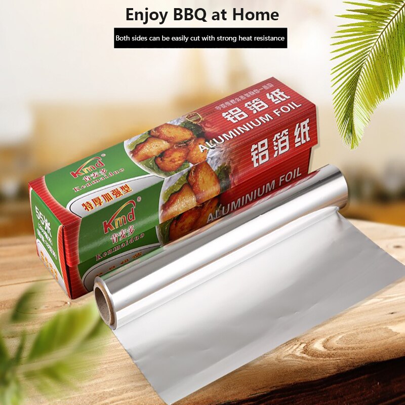 BBQ Aluminum Foil Paper Food Grade Baking Household Tools Waterproof Heat Resistance Bakeware Dining Bar Kitchen Accessories