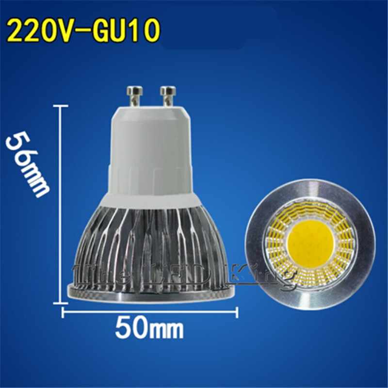 Nyaste produkt  gu10 mr16 9w 12w 15w dimbar led-cob 220v 12v spotlight-lampa varmvit vit röd blå grön led-belysning