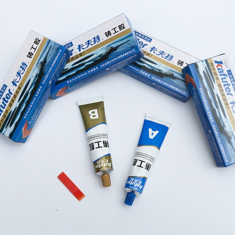 65g Kafuter A + B Metall Reparatur Kleber Super Kleber Eisen Stahl Auto Kühler Wasser Panzer Spezielle leckage Einstecken schweißen Gluelue