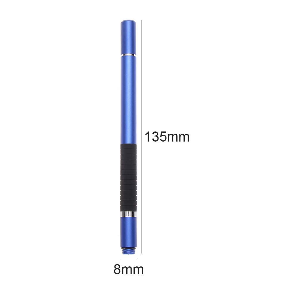 2 in 1 Stylus Ballpoint Pen Pencil Rubber Grip Disc Screen Pen Stylus Tablet Phone Universal for Touch Screens: Blue