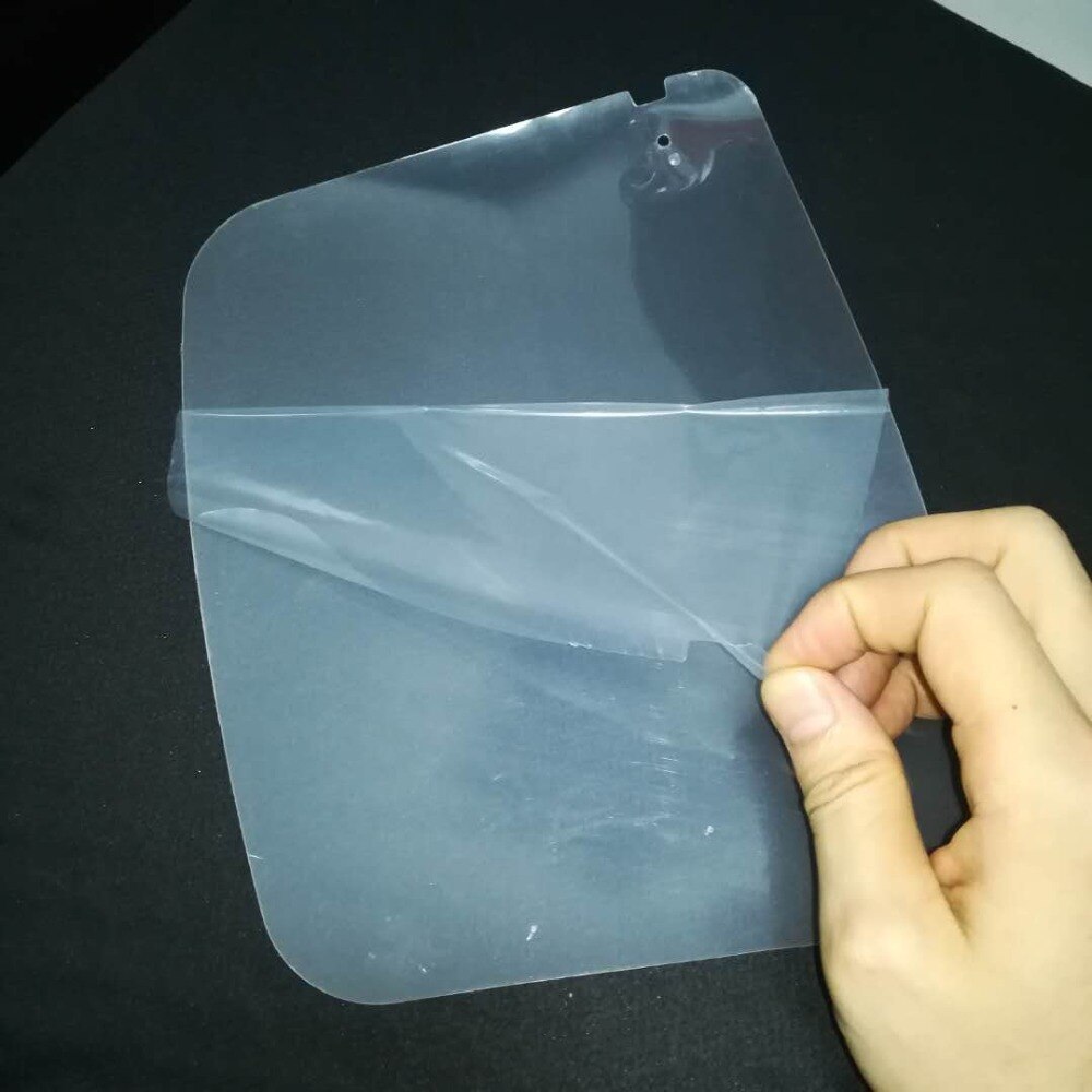 Máscara de plástico transparente con visera protectora para adultos y niños, máscara que cubre la cara, transparente, 10 Uds.