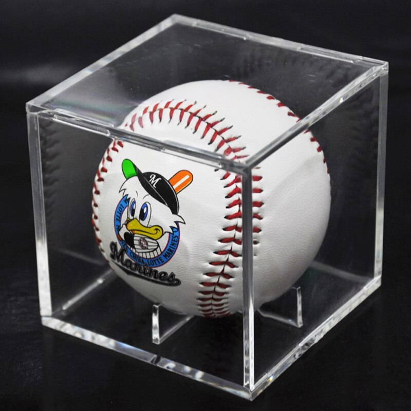 Acrylic 9 Inch Baseball Box Display Golf Tennis Ball Transparent Case for Souvenir Storage Box Holder UV Protection Dustproof