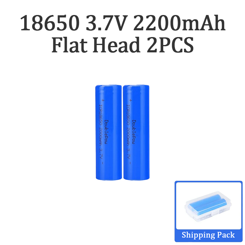 100% capacidade 18650 2200mah 3.7v nova bateria de lítio recarregável original para calculadora de calendário eletrônico: Vermelho