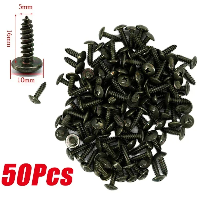 Mixed Metal Self Tapping Screws Fastener U Shaped Clips Car Motorcycle Anti-rust Screw RetainerClip for Scooter ATV Moped E-bike: green