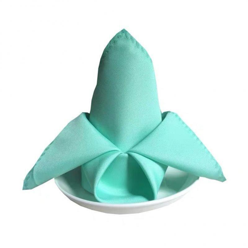 Serviettes de Table en tissu Polyester multicolore, 10 pièces, fournitures de décoration pour Restaurant, dîner, Banquet, mariage, fête occidentale: 13 10PCS