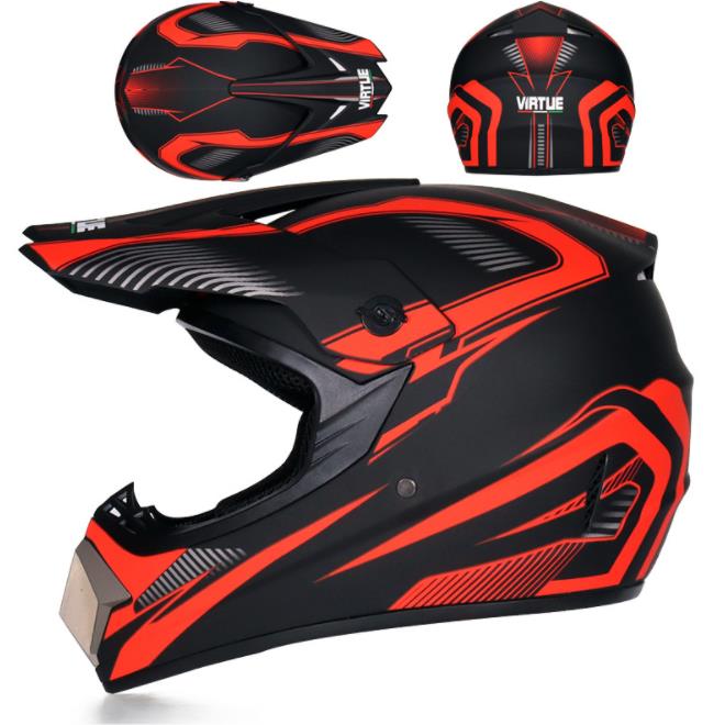 Child Youth Motocross Body Protect Armor Vest Downhill Mountain bike Knee Elbow Guard: only helmet 4 / height(1.55-1.7)