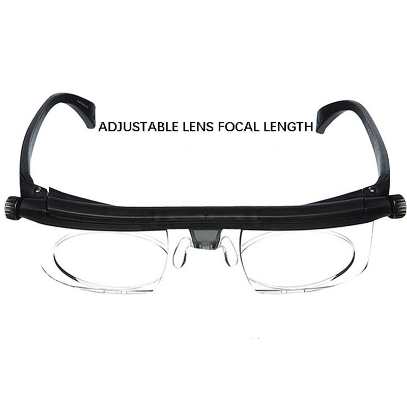 Adlens Focus Adjustable Men Women Reading Glasses Myopia Eyeglasses -6D to +3D Diopters Magnifying Variable Strength