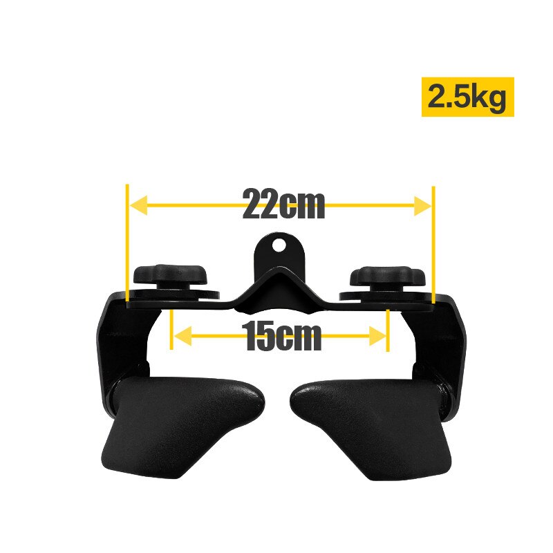 Barra de máquina extraíble para Fitness, accesorios de Cable de Polea alta y baja, para gimnasio, remo, entrenamiento en T, bíceps: 3