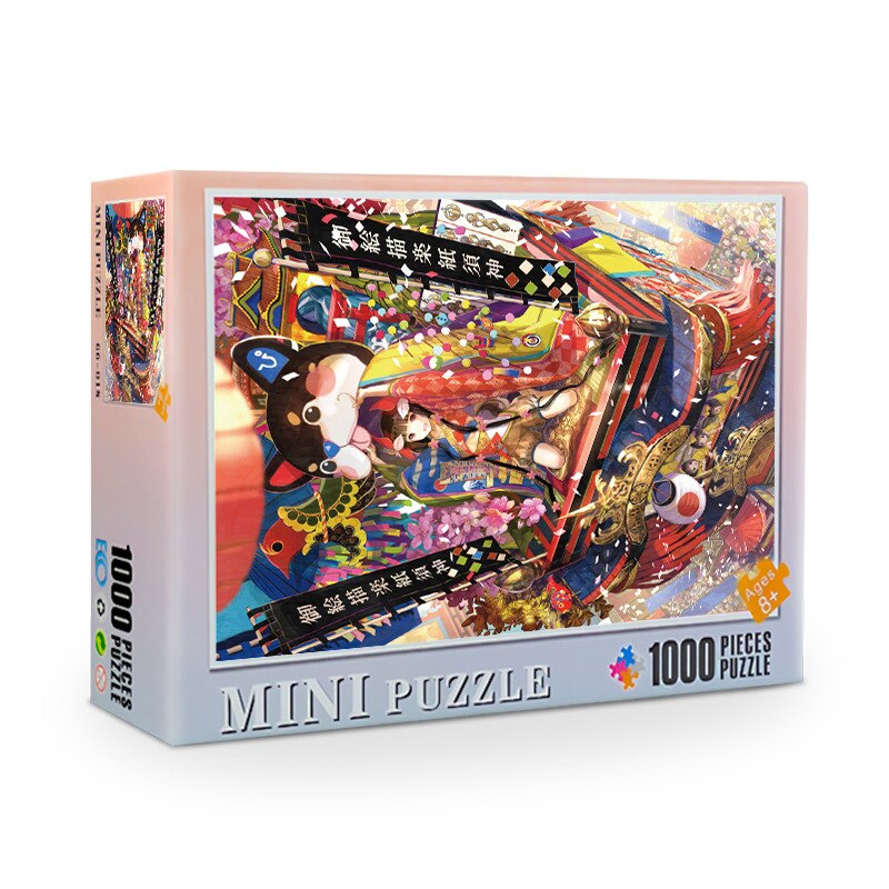 Mini puslespil 1000 stykker 38 x 26 cm samle billede puslespil til voksne pædagogiske legetøj puslespil adultos