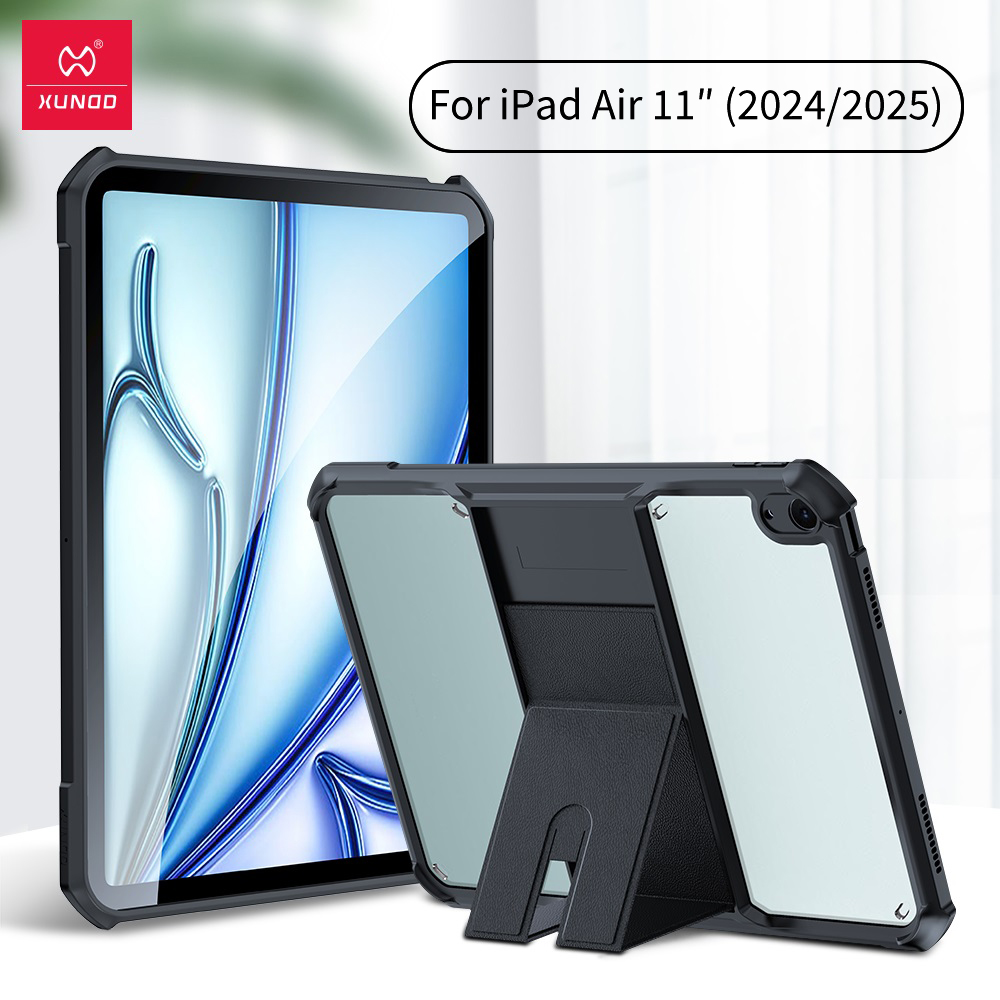 Xundd For iPad Pro 11 inch 13 inch Tablet Cover For iPad Air 11 13 Case with Folding Invisible Magnetic Bracket Holder Case: WHITE
