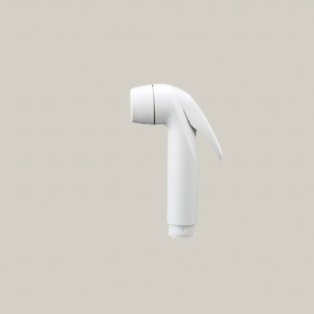 Thuis Toiletsproeier 12Cm Universele Handbediende Hogedrukspray Abs Slanghouder Bidet Kraan Badkamer Douche Accessoires: WHITE